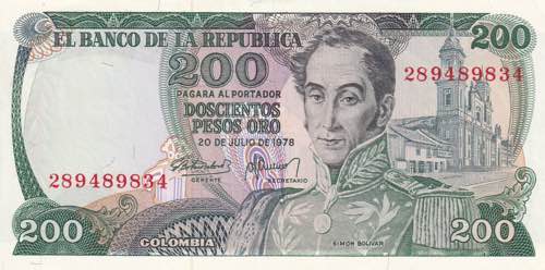Colombia, 200 Pesos Oro, 1978, ... 