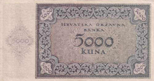 Croatia, 5.000 Kuna, 1943, XF(+), ... 