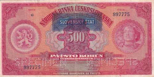 Czechoslovakia, 500 Korun, 1929, ... 