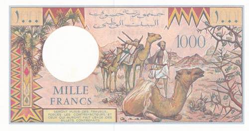 Djibouti, 1.000 Francs, 1979/1988, ... 