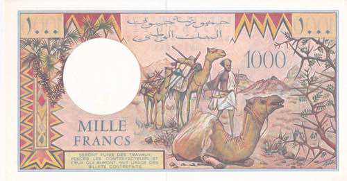Djibouti, 1.000 Francs, 1979/1988, ... 