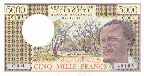 Djibouti, 5.000 Francs, 1979/2002, ... 