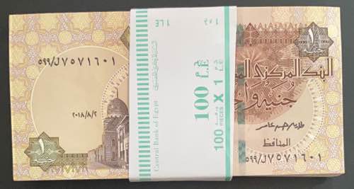 Egypt, 1 Pound, 2018, UNC, p71, ... 