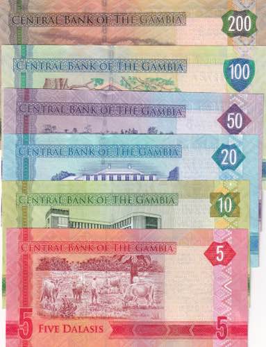 Gambia, 5-10-20-50-100-200 ... 