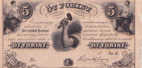 Hungary, 5 Forint, 18XX, AUNC, ... 
