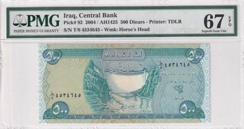 Iraq, 500 Dinars, 2004, UNC, p92