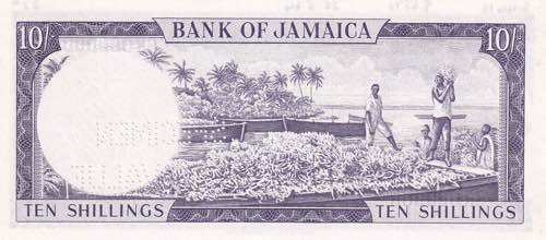 Jamaica, 10 Shillings, 1964, UNC, ... 