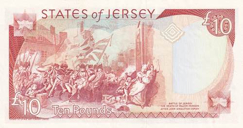 Jersey, 10 Pounds, 1993, AUNC(-), ... 
