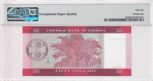 Liberia, 50 Dollars, 2016, UNC, ... 