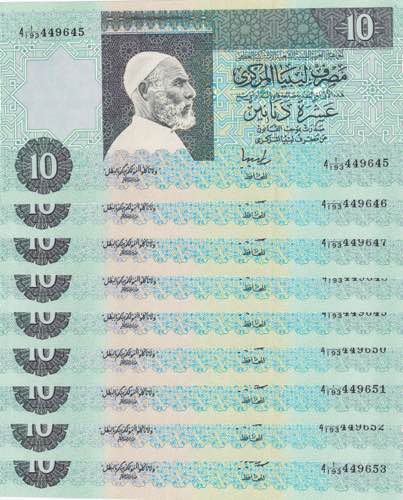 Libya, 10 Dinars, 1991, UNC, p61b, ... 