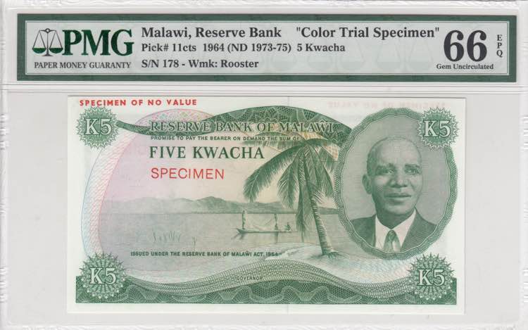 Malawi, 5 Kwacha, 1964, UNC, ... 