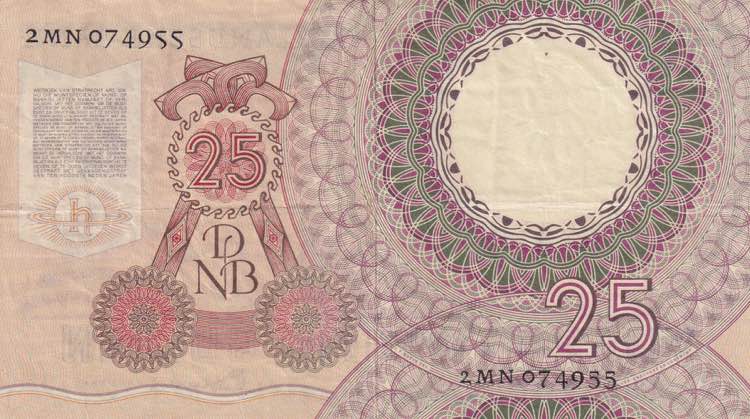 Netherlands, 25 Gulden, 1955, ... 