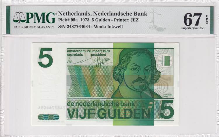 Netherlands, 5 Gulden, 1973, UNC, ... 