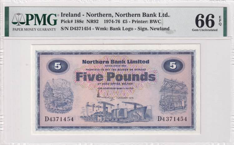 Northern Ireland, 5 Pounds, ... 