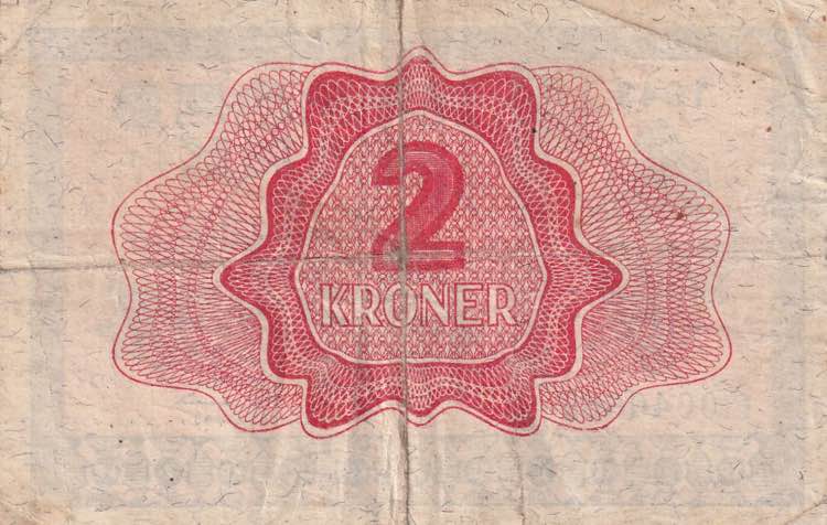 Norway, 2 Kroner, 1943, VF(+), p16a