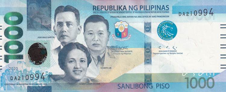 Philippines, 1.000 Piso, 2020, ... 