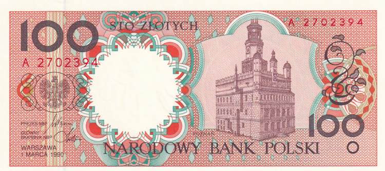 Poland, 100 Zlotych, 1990, UNC, ... 