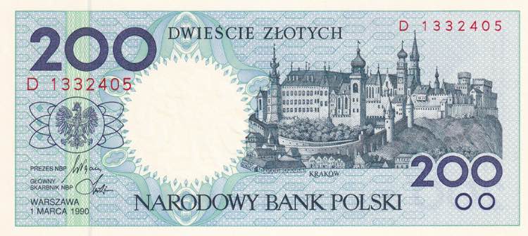Poland, 200 Zlotych, 1990, UNC, ... 