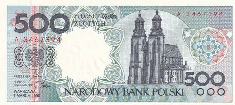 Poland, 500 Zlotych, 1990, UNC, ... 