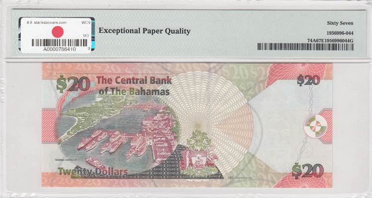 Bahamas, 20 Dollars, 2010, UNC, ... 