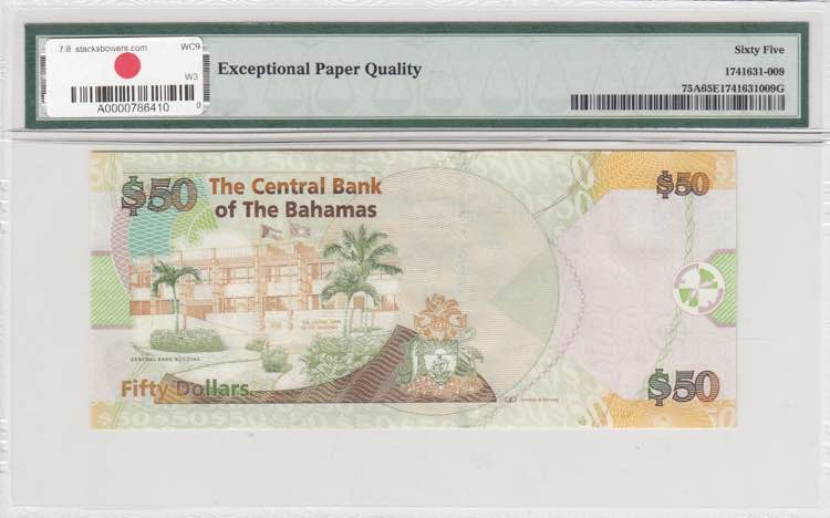Bahamas, 50 Dollars, 2012, UNC, ... 