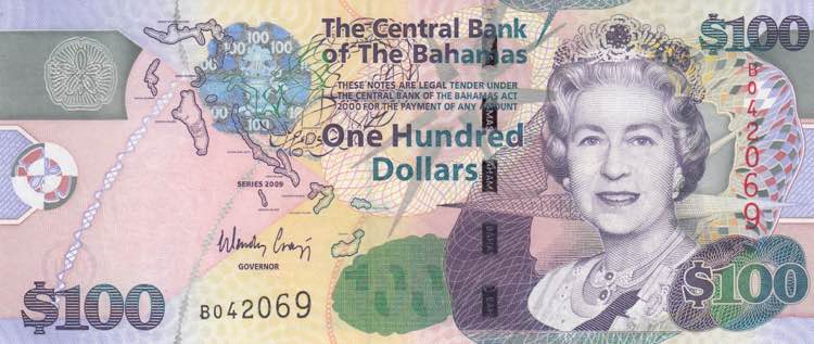 Bahamas, 100 Dollars, 2009, UNC, ... 