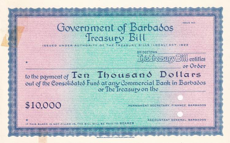 Barbados, 10.000 Dollars, 1992, ... 