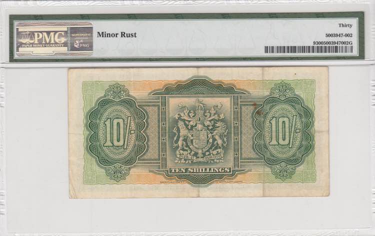 Bermuda, 10 Shillings, 1937, VF, ... 
