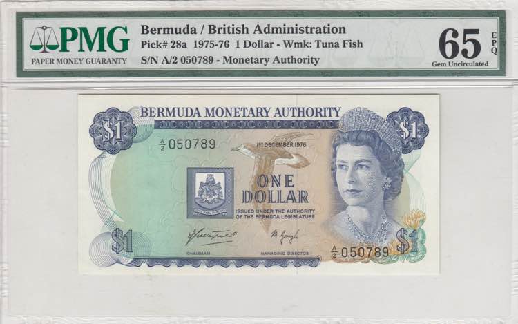 Bermuda, 1 Dollar, 1975/1976, UNC, ... 