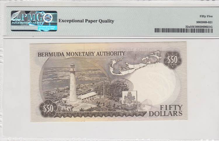 Bermuda, 50 Dollars, 1974, AUNC, ... 