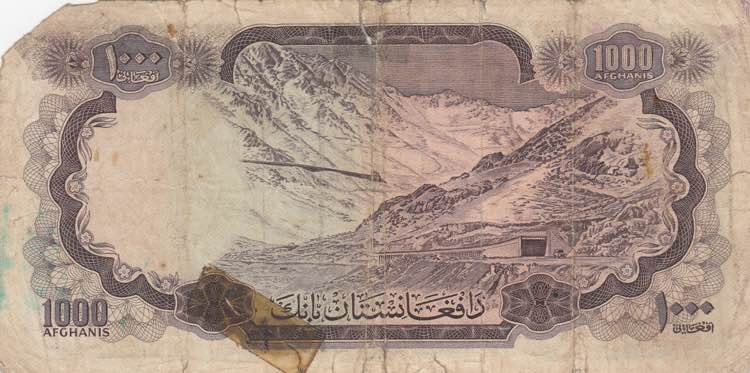 Afghanistan, 1.000 Afghanis, 1967, ... 