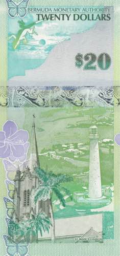 Bermuda, 20 Dollars, 2009, UNC, p60