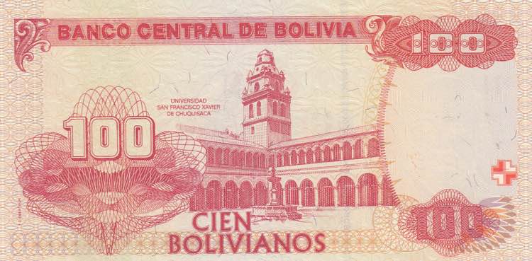Bolivia, 100 Bolivianos, 1986, ... 