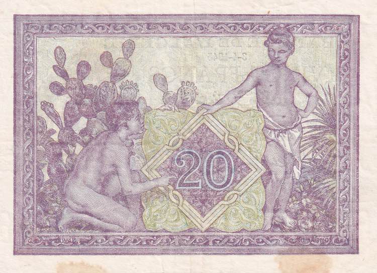 Algeria, 20 Francs, 1945, XF(-), ... 