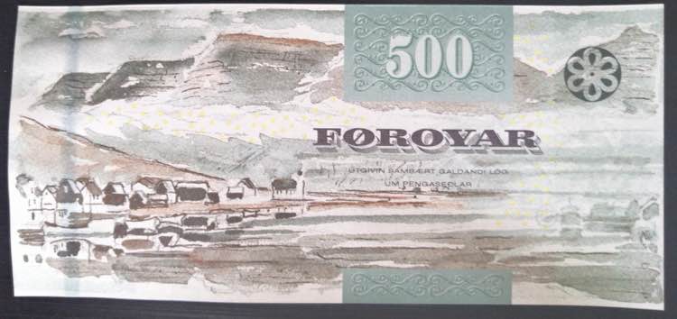Faeroe Islands, 500 Kronur, 2011, ... 