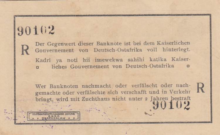 German East Africa, 1 Rupie, 1915, ... 