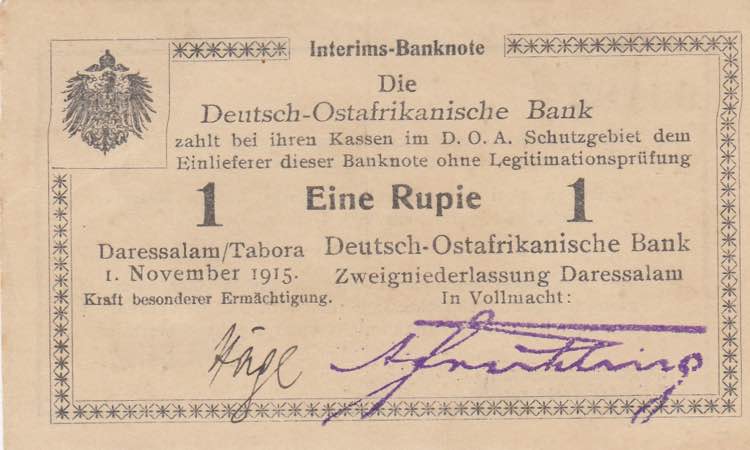 German East Africa, 1 Rupie, 1915, ... 