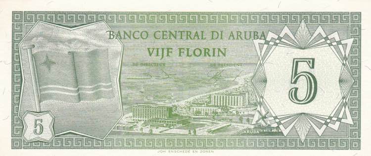 Aruba, 5 Florin, 1986, UNC, p1