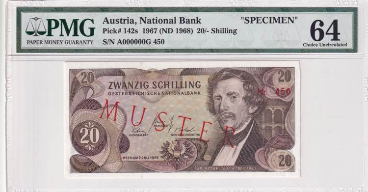 Austria, 20 Shillings, 1968, UNC, ... 