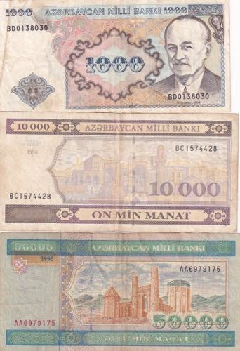 Azerbaijan, 1.000-10.000-50.000 ... 