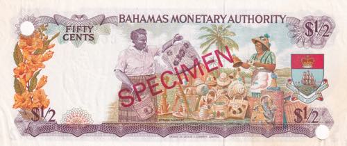 Bahamas, 1/2 Cent, 1968, XF(+), ... 