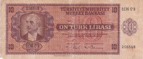 Turkey, 10 Lira, 1942, FINE(+), ... 