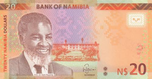 Namibia, 20 Dollars, 2015, UNC, ... 