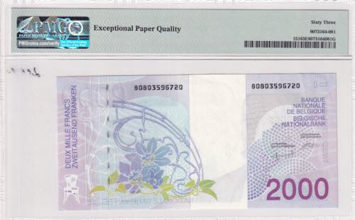 Belgium, 2.000 Francs, 1994/2001, ... 