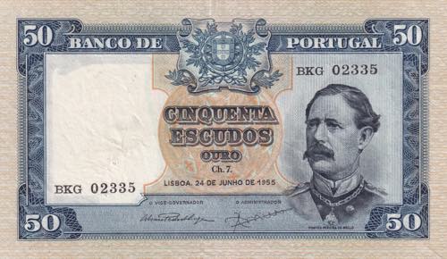 Portugal, 50 Escudos, 1955, XF, ... 