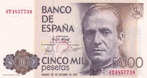 Spain, 5.000 Pesetas, 1979, ... 