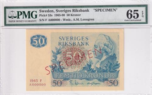 Sweden, 50 Kronen, 1965, UNC, ... 