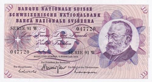 Switzerland, 10 Francs, 1974, UNC, ... 