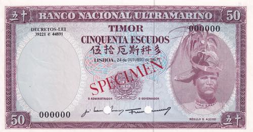 Timor, 50 Escudos, 1967, UNC, ... 