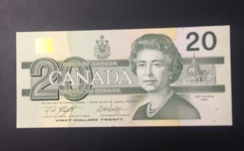 Canada, 20 Dollars, 1991, UNC, p97d